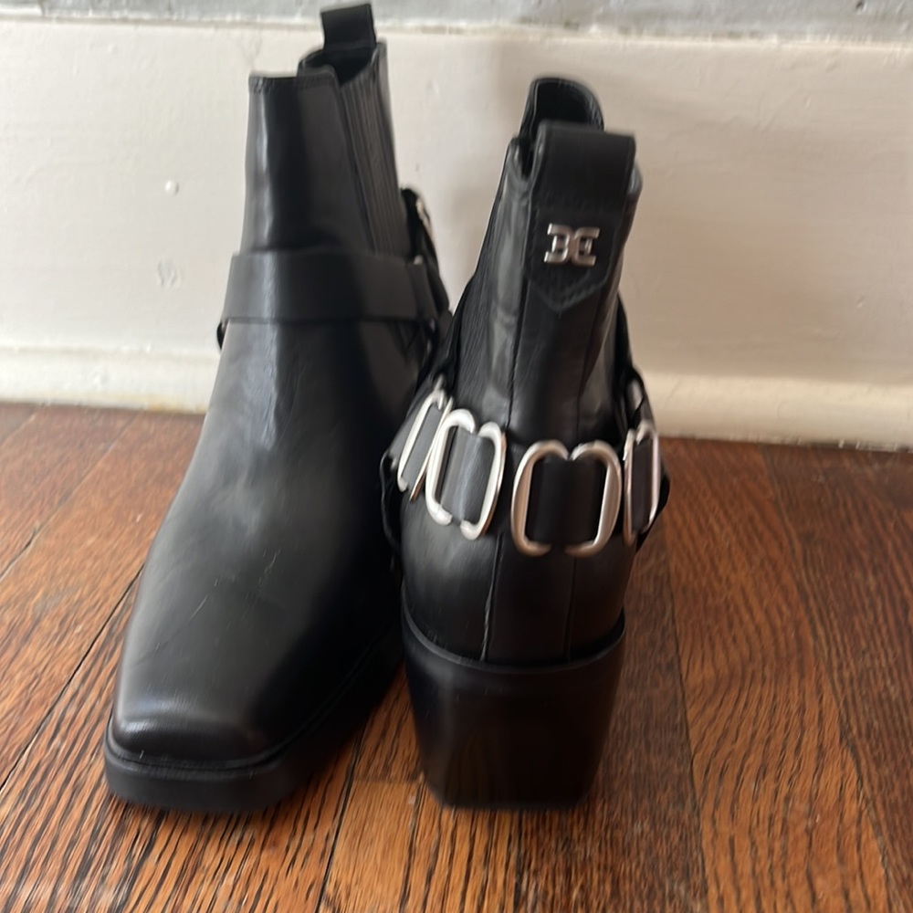 New Sam Edelman black booties size 8.5 - Picture 2 of 4